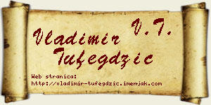 Vladimir Tufegdžić vizit kartica